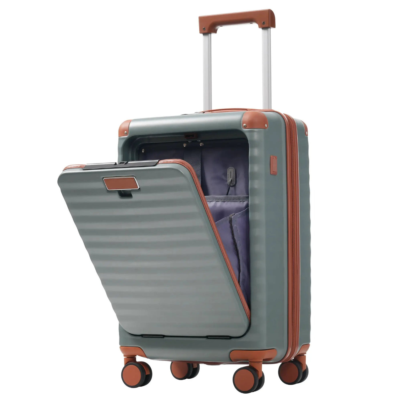 Deluxe 5-Piece Hard-Side Luggage Set with USB and TSA Locks by HouseOfZazla
