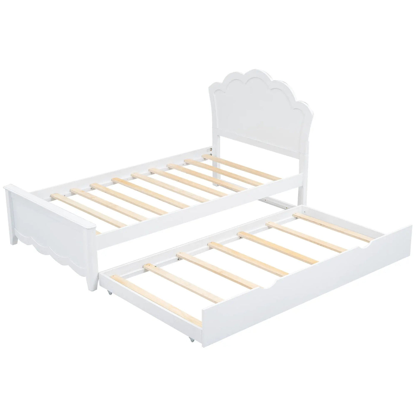 Platform Bed With Headboard And Trundle by HouseOfZazla