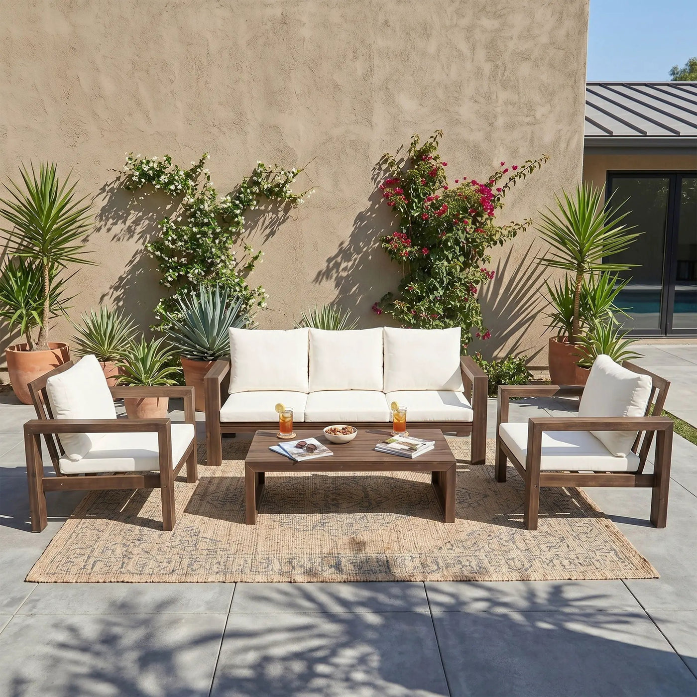 4 Piece Patio Sofa Set by HouseOfZazla
