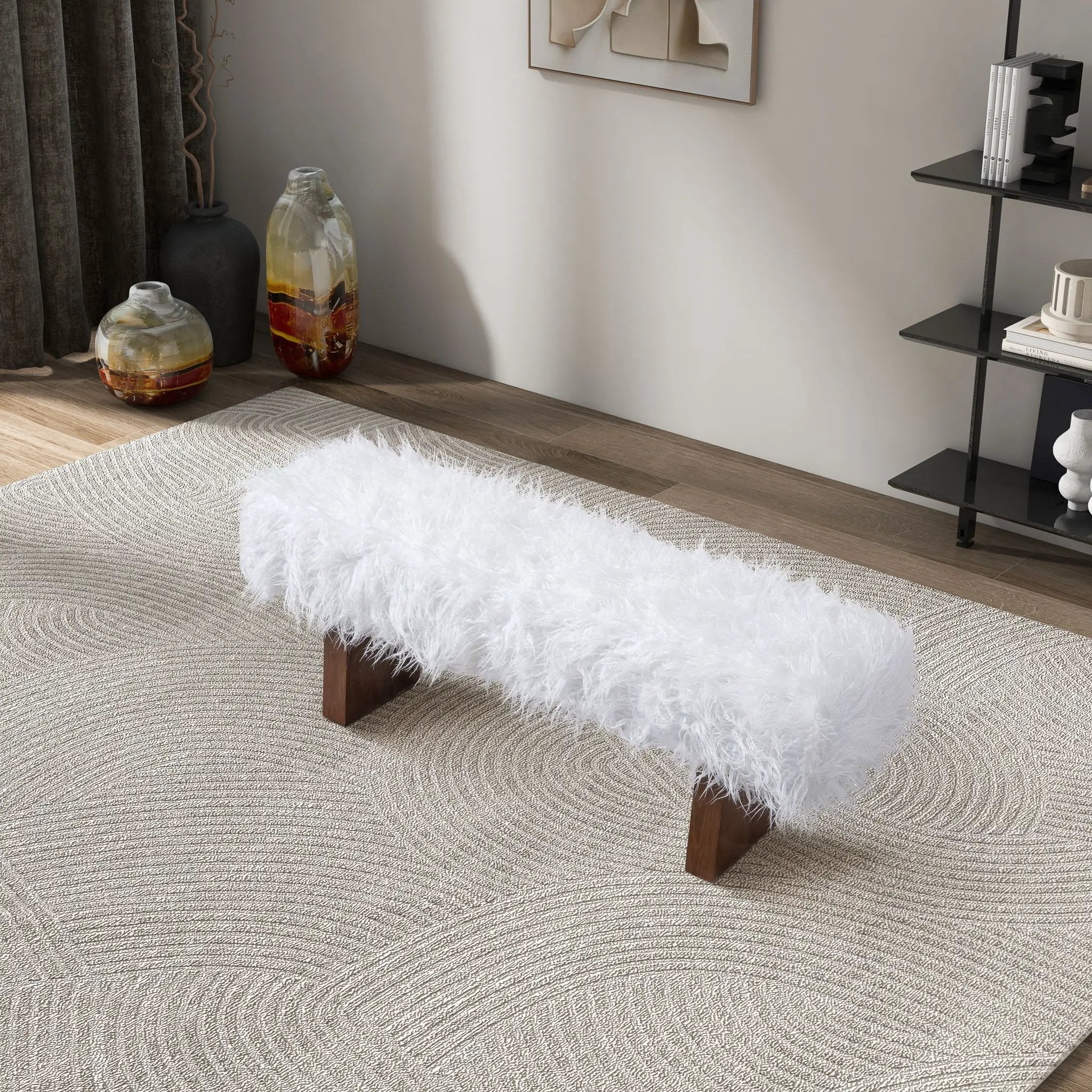 Henley - Fur Bench - White Khaki by HouseOfZazla