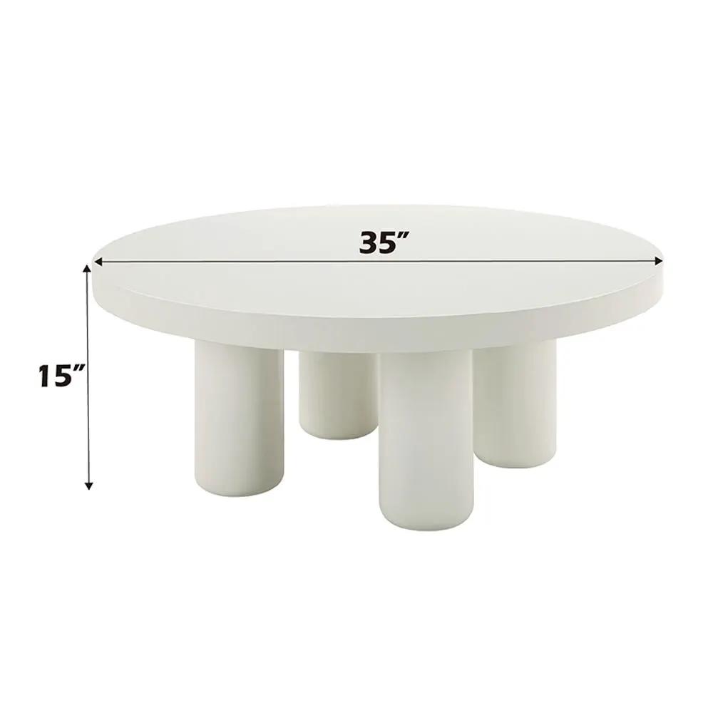 Sanat - Coffee Table - White by Unique Piece Furniture