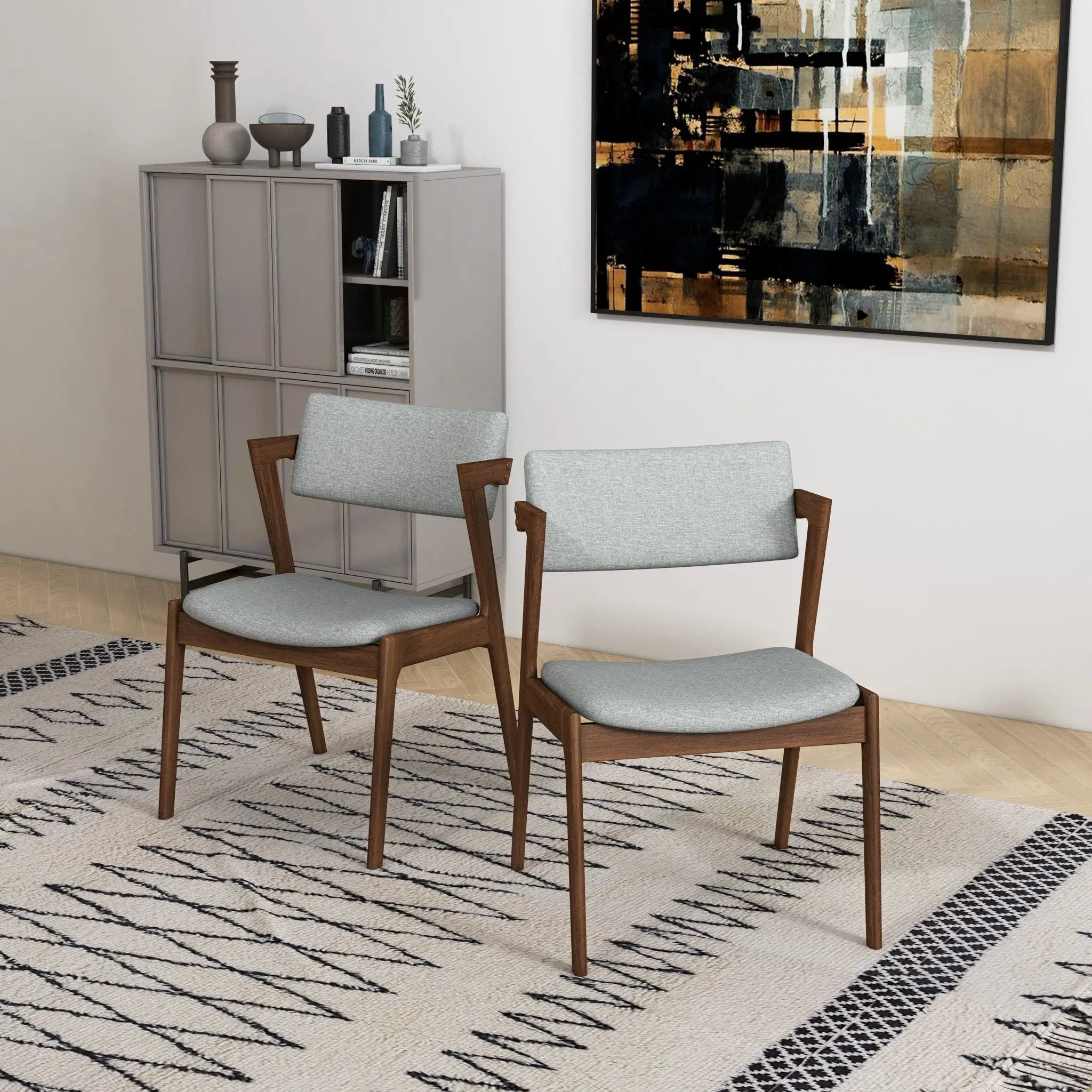 Edwin - Mid-Century Modern Dining Chair (Set of 2) by Unique Piece Furniture