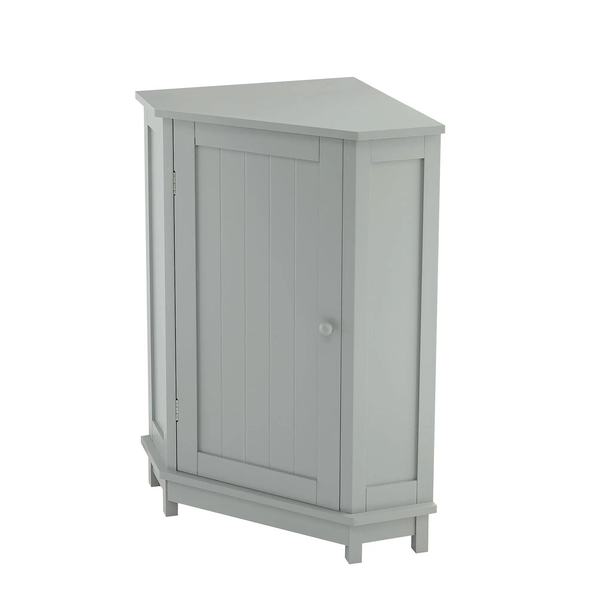 Bathroom Cabinet Triangle Corner Storage Cabinet With Adjustable Shelf Modern Style by Unique Piece Furniture