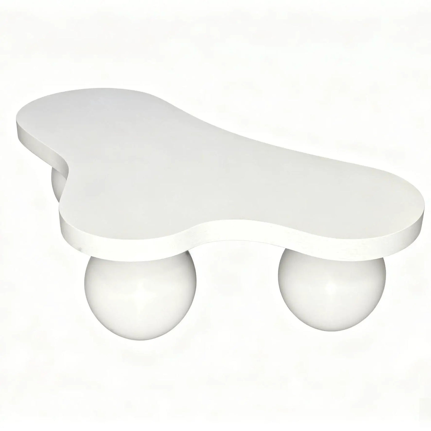 Cloud Shaped Coffee Table With 3 Ball Legs For Living Room by HouseOfZazla