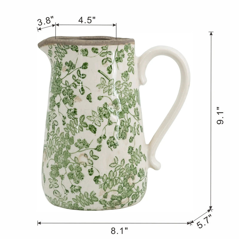 Ceramic Decorative Pitcher by HouseOfZazla