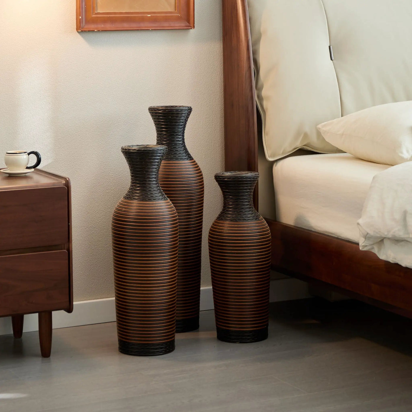 Classic And Neat Floor Vase, High Independent Flower Stand (Set of 3) by HouseOfZazla