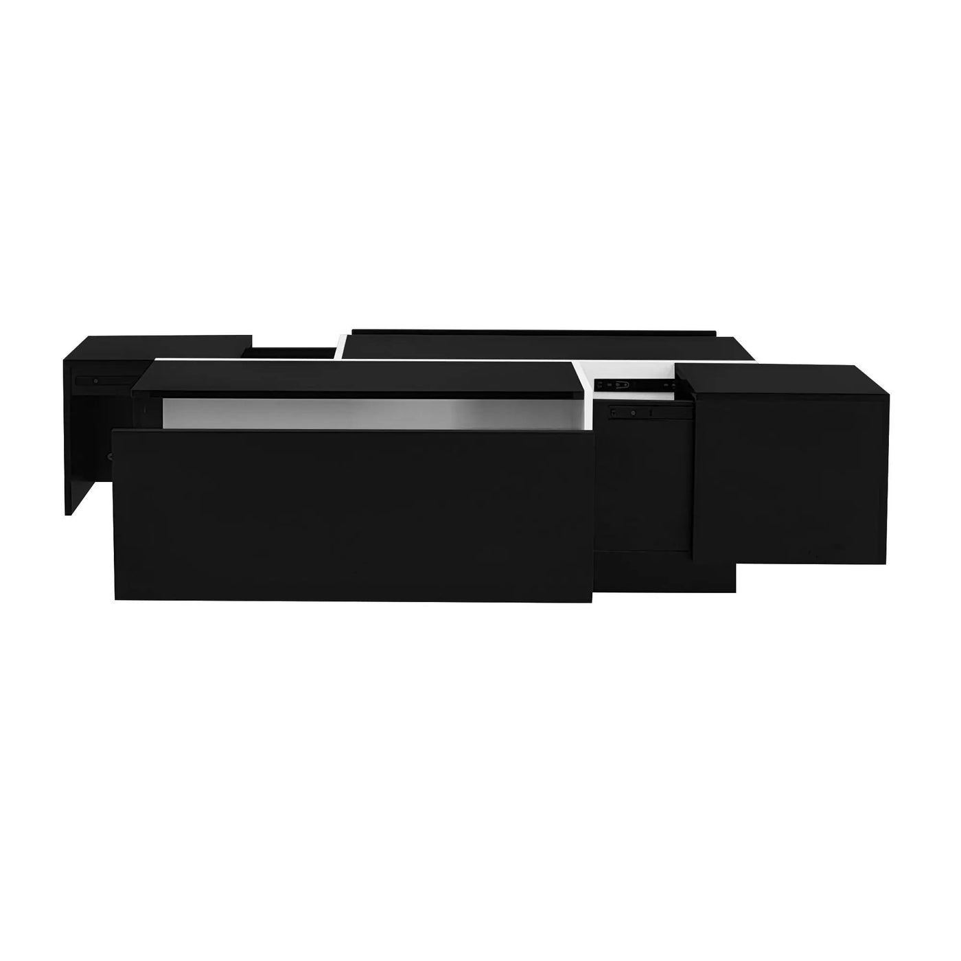 Extendable Coffee Table With 2 Hidden Storage Space And 2 Drawers For Living Room by HouseOfZazla