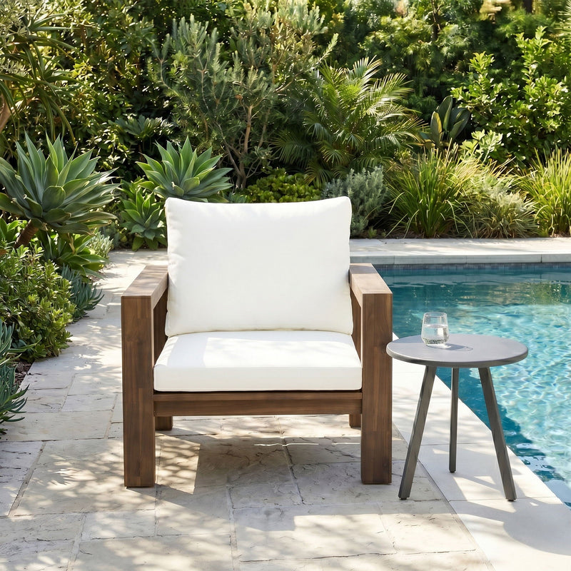Stylish Outdoor Armchair With Cushion For Garden by HouseOfZazla
