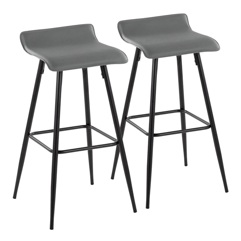 Ale - Contemporary Fixed-Height Bar Stool (Set of 2) by Unique Piece Furniture