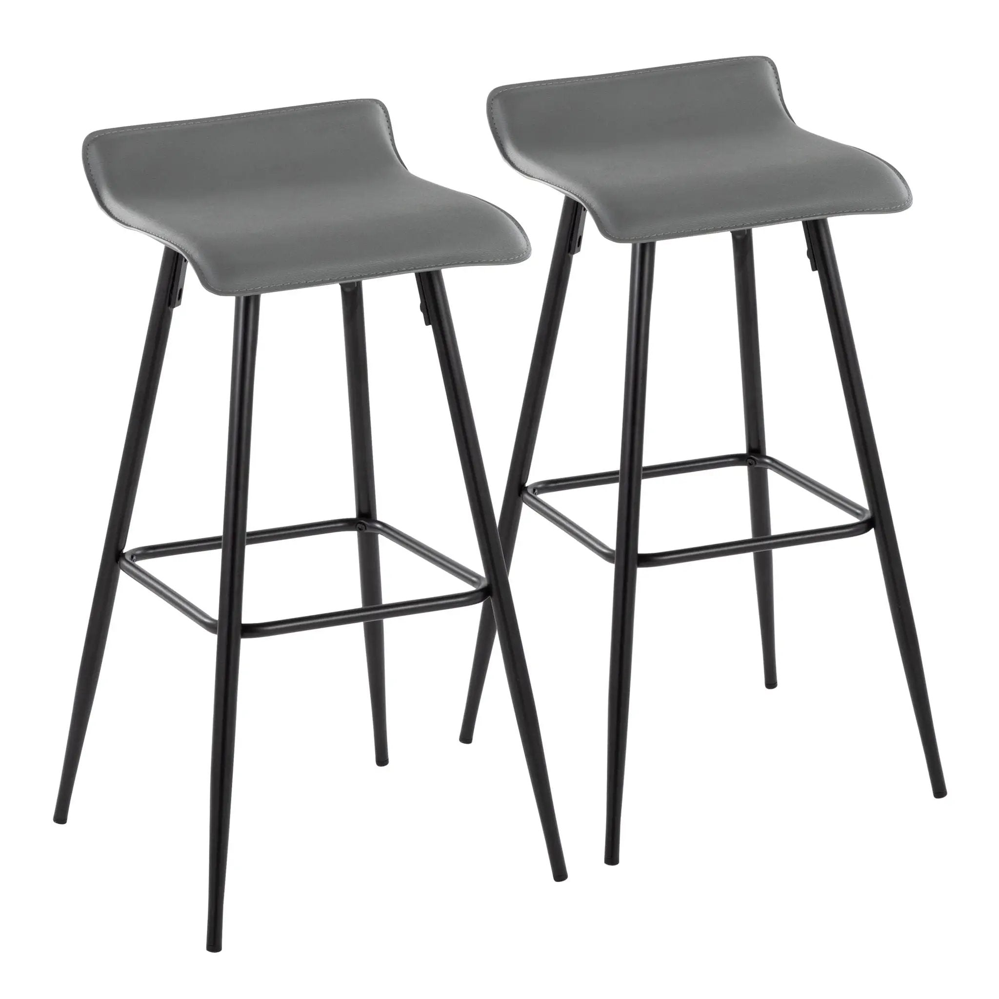 Ale - Contemporary Fixed-Height Bar Stool (Set of 2) by HouseOfZazla