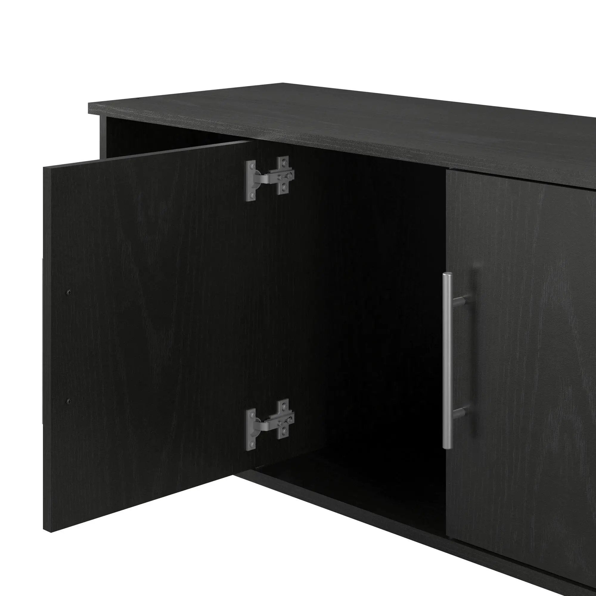 Systembuild Evolution Camberly - Shoe Storage Bench - Black Brown by Unique Piece Furniture