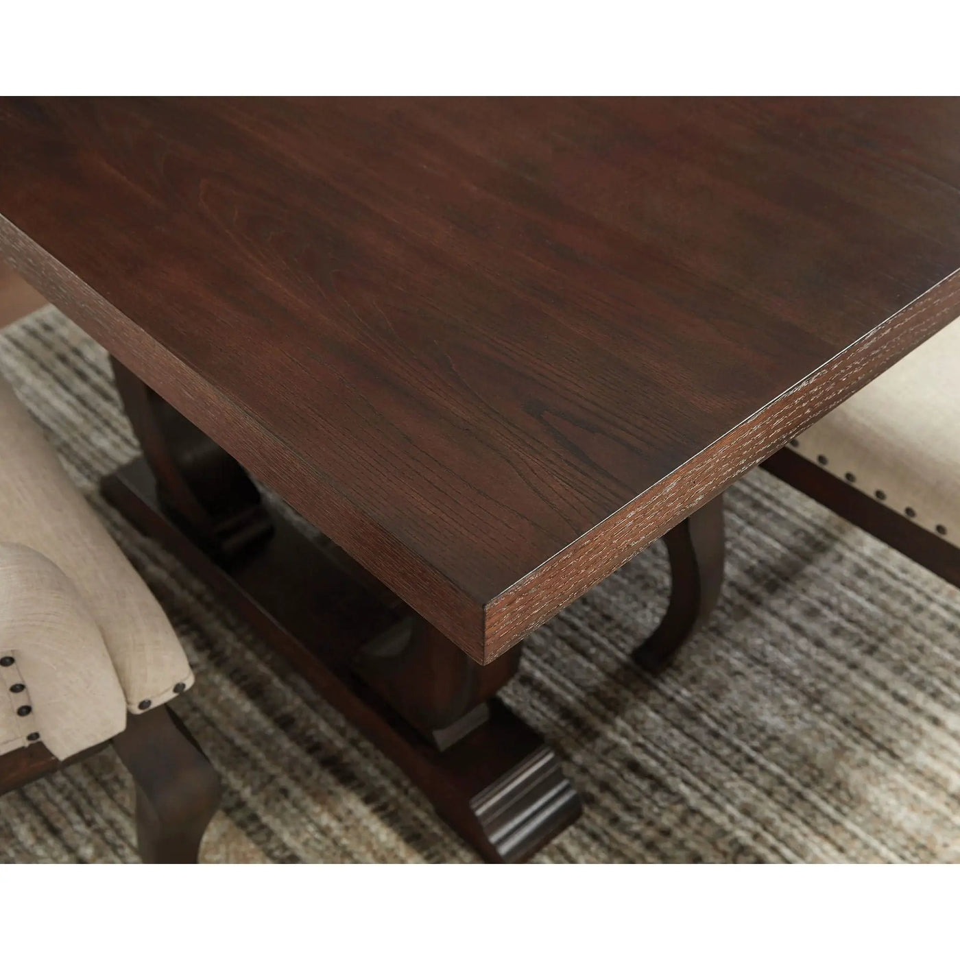 Fremont - Trestle Rectangular Dining Table With Removable Leaf by HouseOfZazla