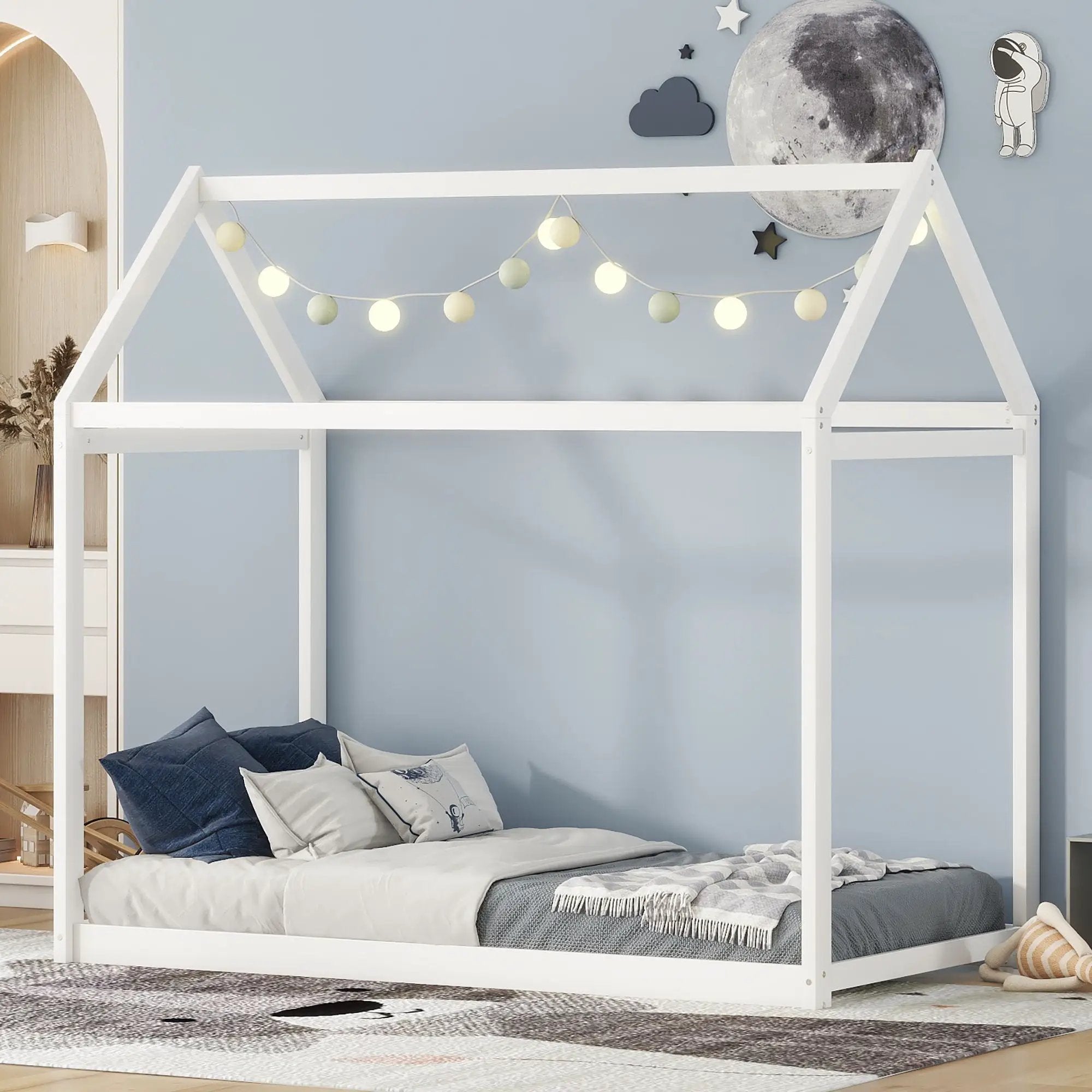 Wooden House Shaped Bed by Unique Piece Furniture
