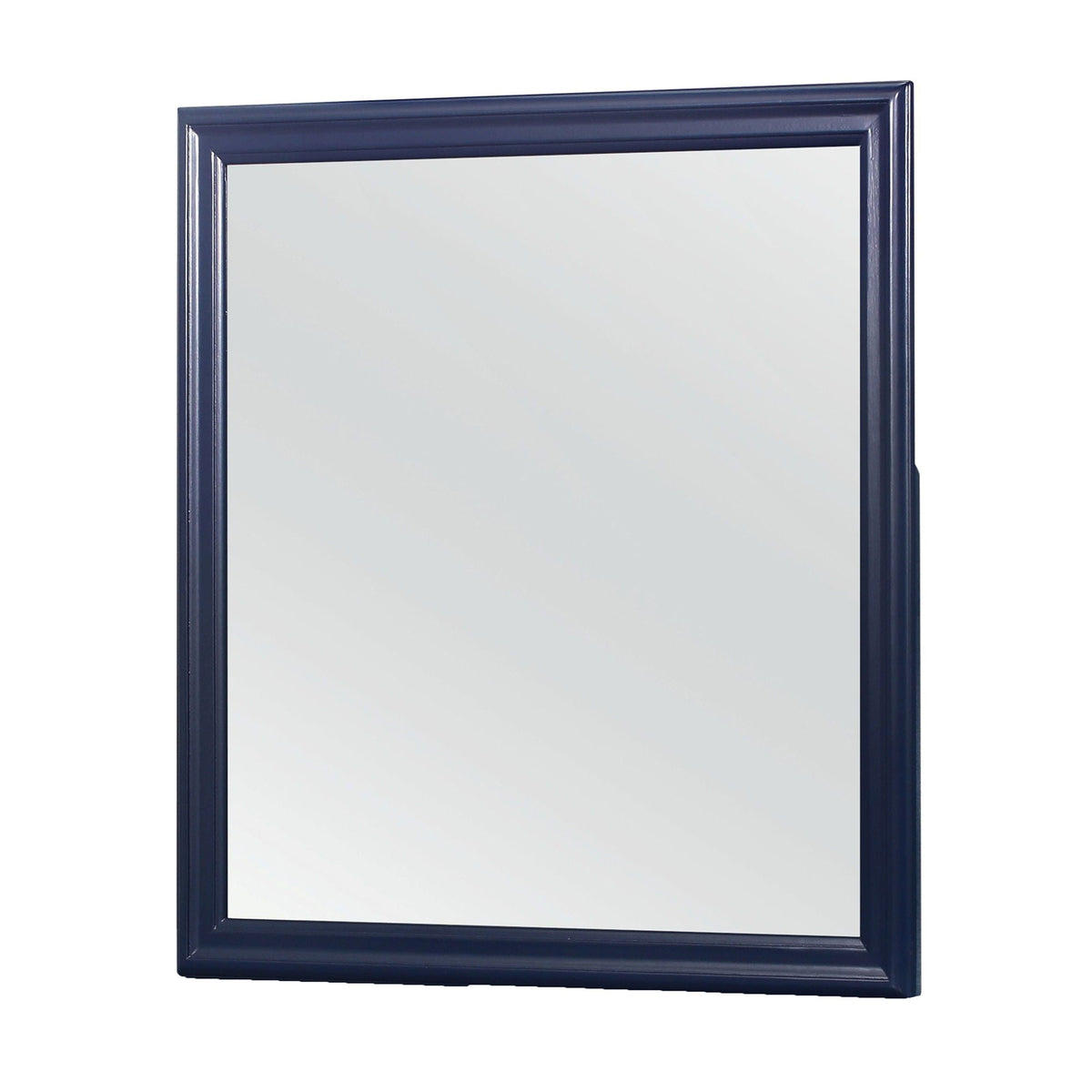 Charlston Mirror with Solid Wood Frame and Tempered Glass - Blue or White, photo 4 of 12