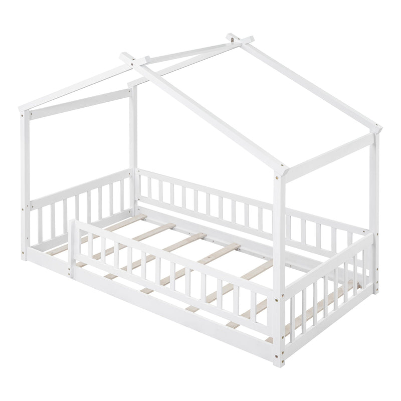 Bed House Bed Frame With Fence
