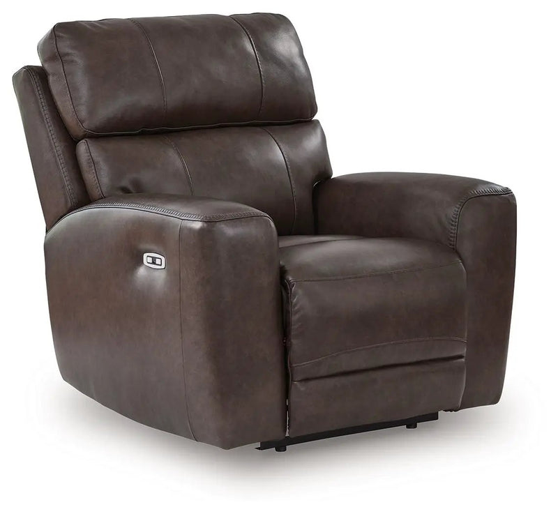 Crossplex - Power Recliner / Adjustable Headrest - Smoke by Unique Piece Furniture