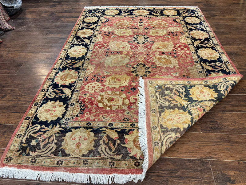 Indian Agra Rug 6x9, Allover Pattern, Traditional Wool Oriental Carpet by Jewel Rugs