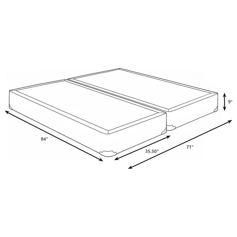 Mercer 9-inch Split California King Box Spring Foundation by Unique Piece Furniture