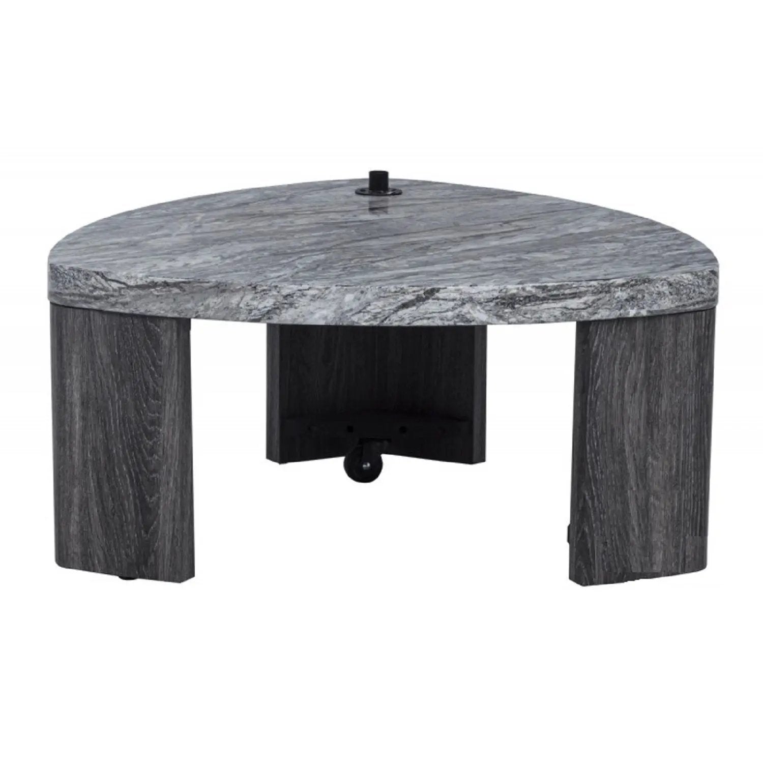 Triangle Nesting Coffee Table Set (Set of 2) - Gray by Unique Piece Furniture