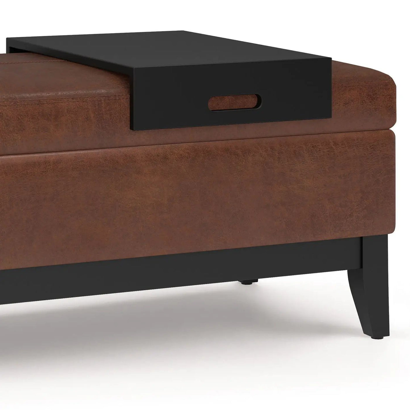 Oregon - Contemporary Storage Ottoman Bench With Tray by HouseOfZazla