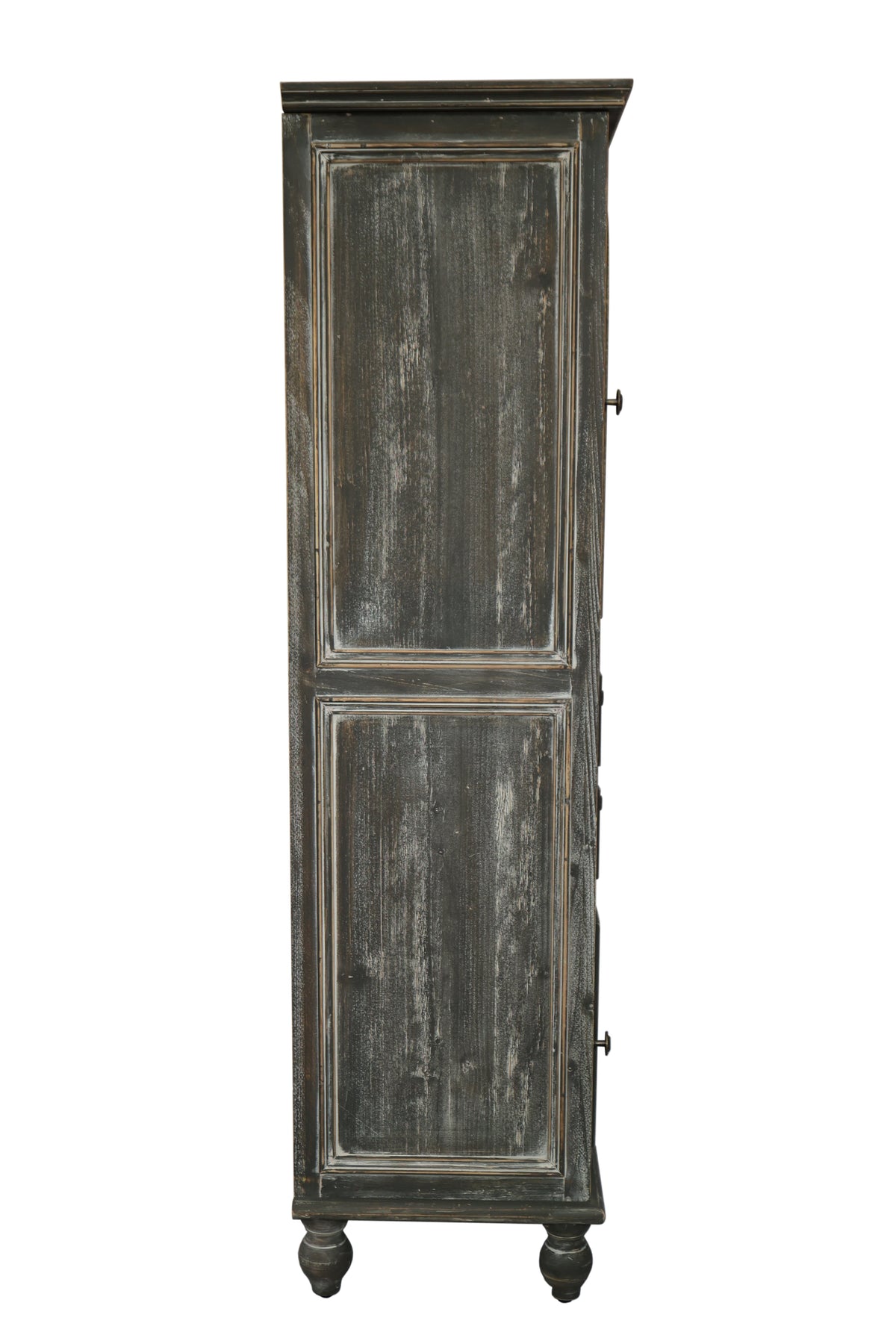 Farmhouse Tall Narrow Storage Cabinet – Rustic Wood, photo 3 of 8