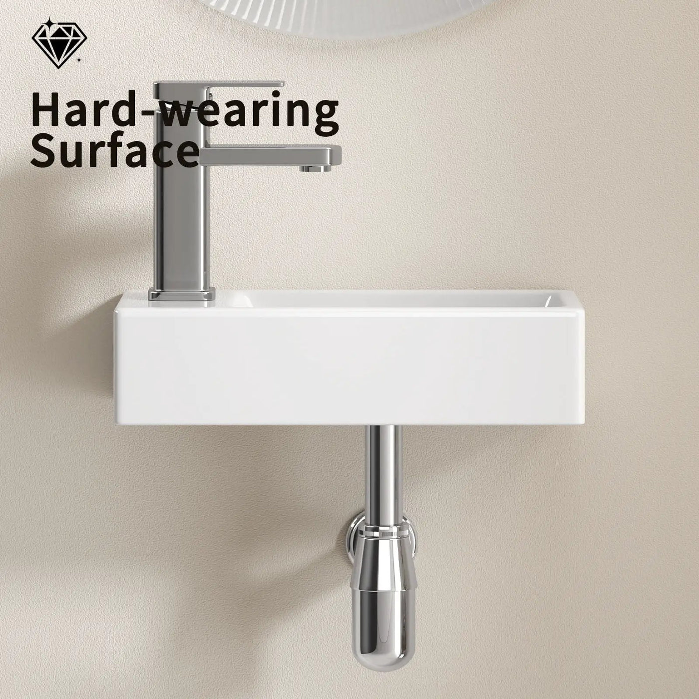 Wall Mounted Bathroom Sink With Faucet And Drain by HouseOfZazla