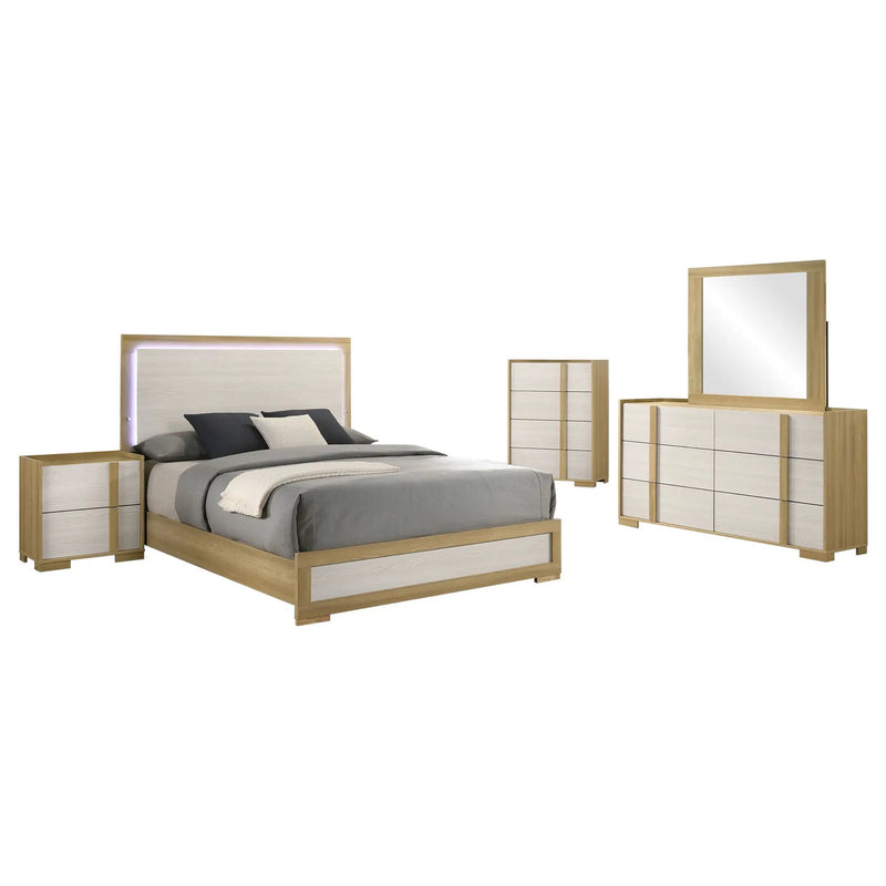 Lincoln - Bedroom Set With LED Headboard by HouseOfZazla