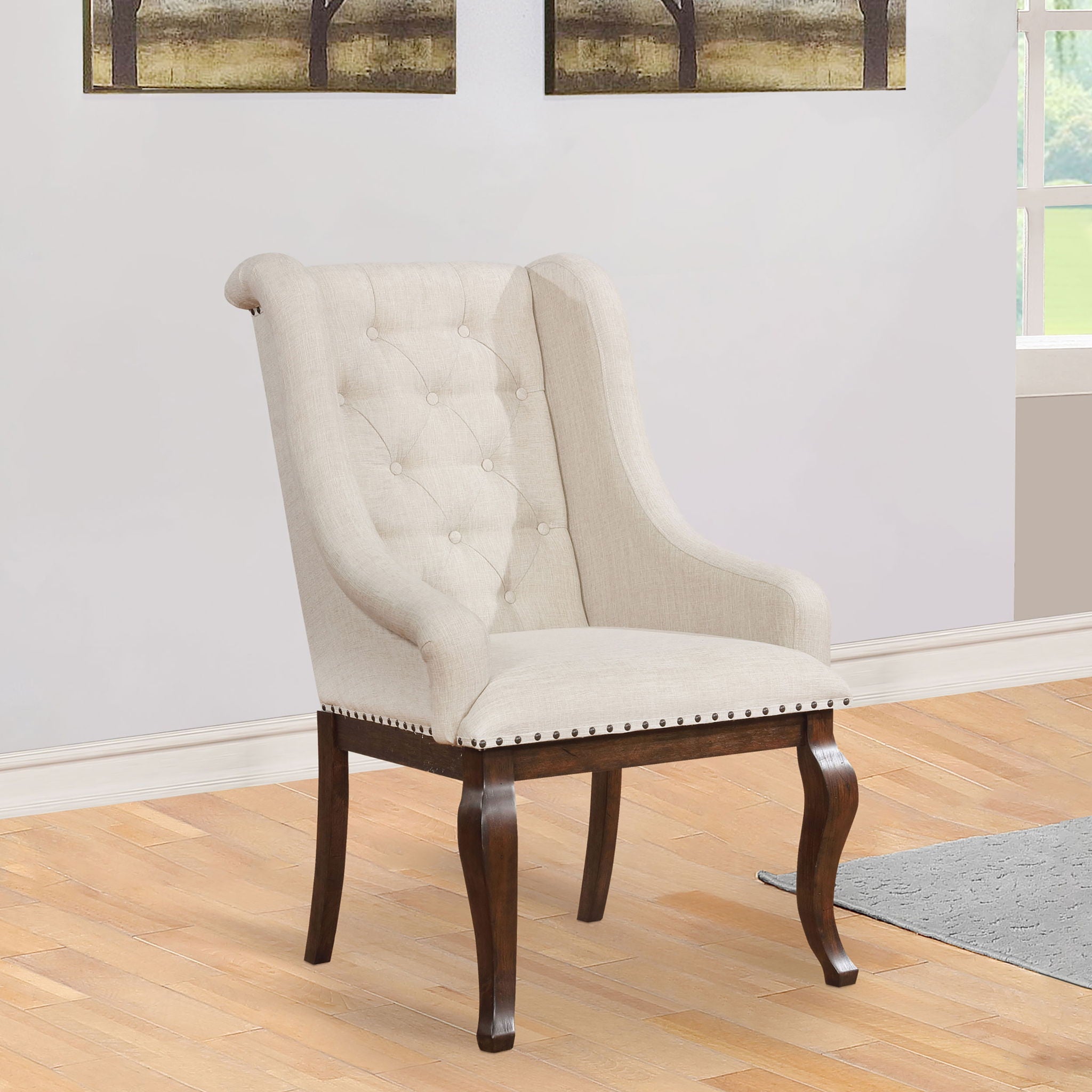 Atwell - Upholstered Arm Chair (Set of 2) - Rustic by HouseOfZazla