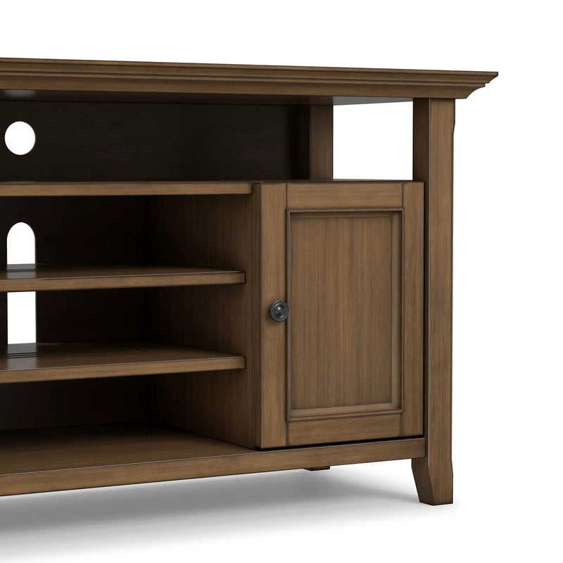 Amherst - TV Media Stand - Rustic Natural Aged Brown by Unique Piece Furniture