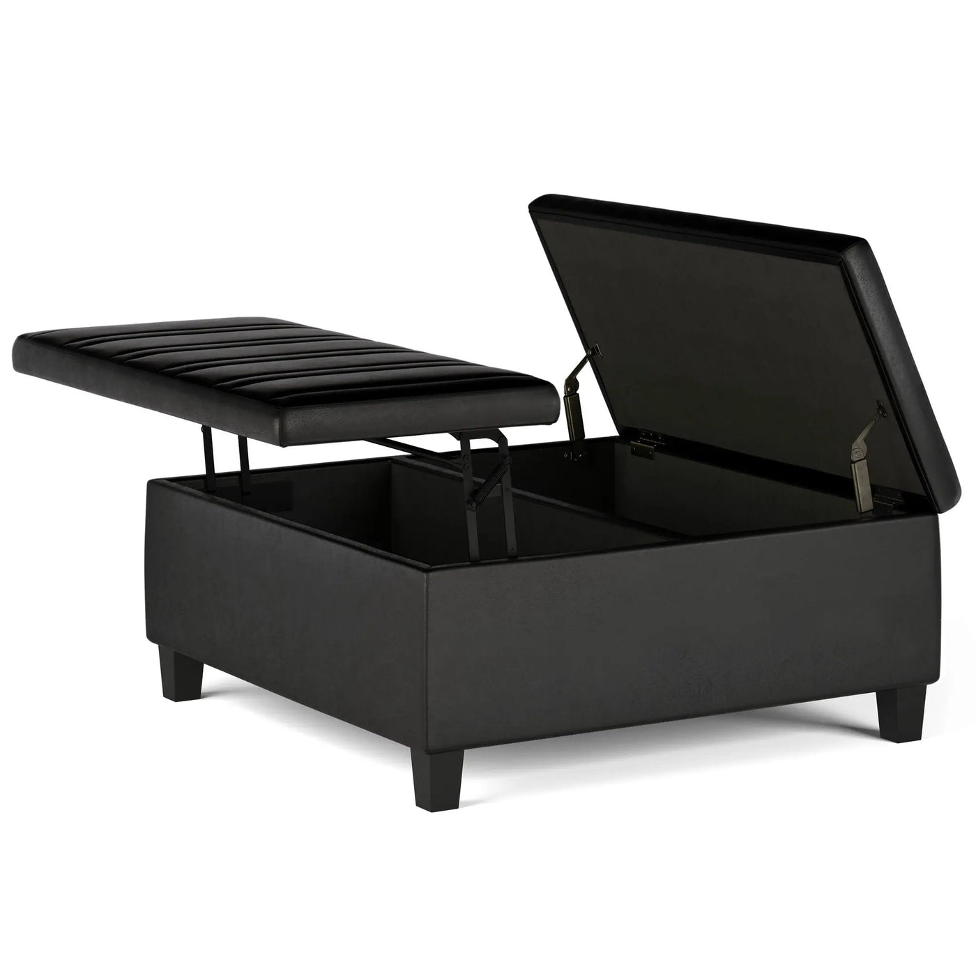 Ellis - Coffee Table Storage Ottoman Contemporary Design by HouseOfZazla