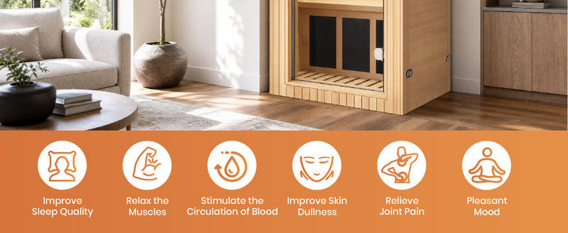 1020W Canadian Hemlock Single Mini Far Infrared Sauna Room, photo 9 of 10