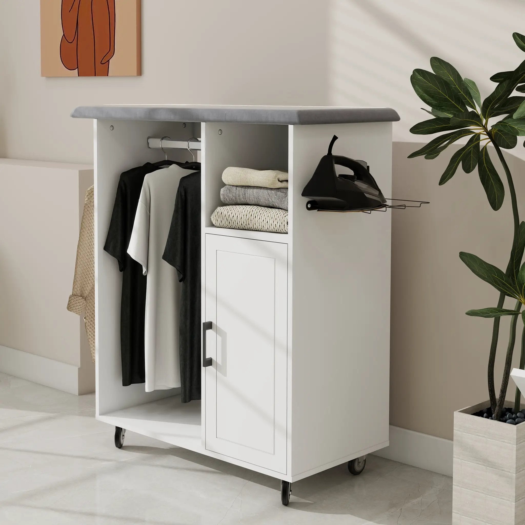 Ironing Cart with Rolling Ironing Board by HouseOfZazla