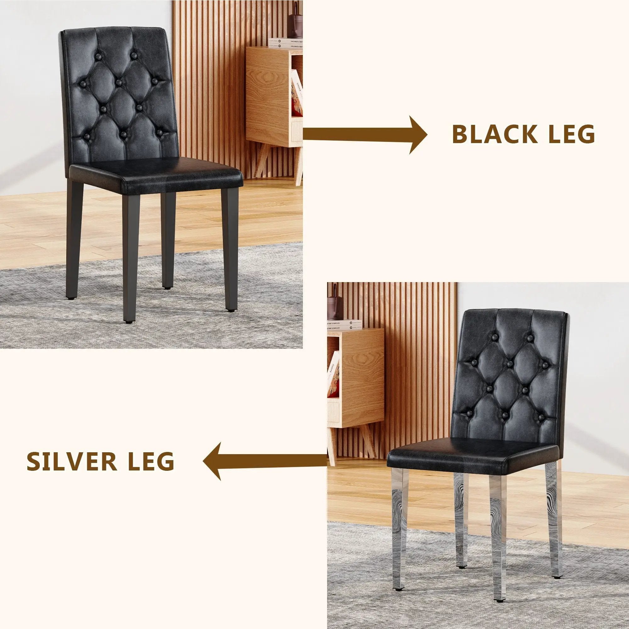 Dining Chairs With Ergonomic Buckle Backrest For Home by Unique Piece Furniture
