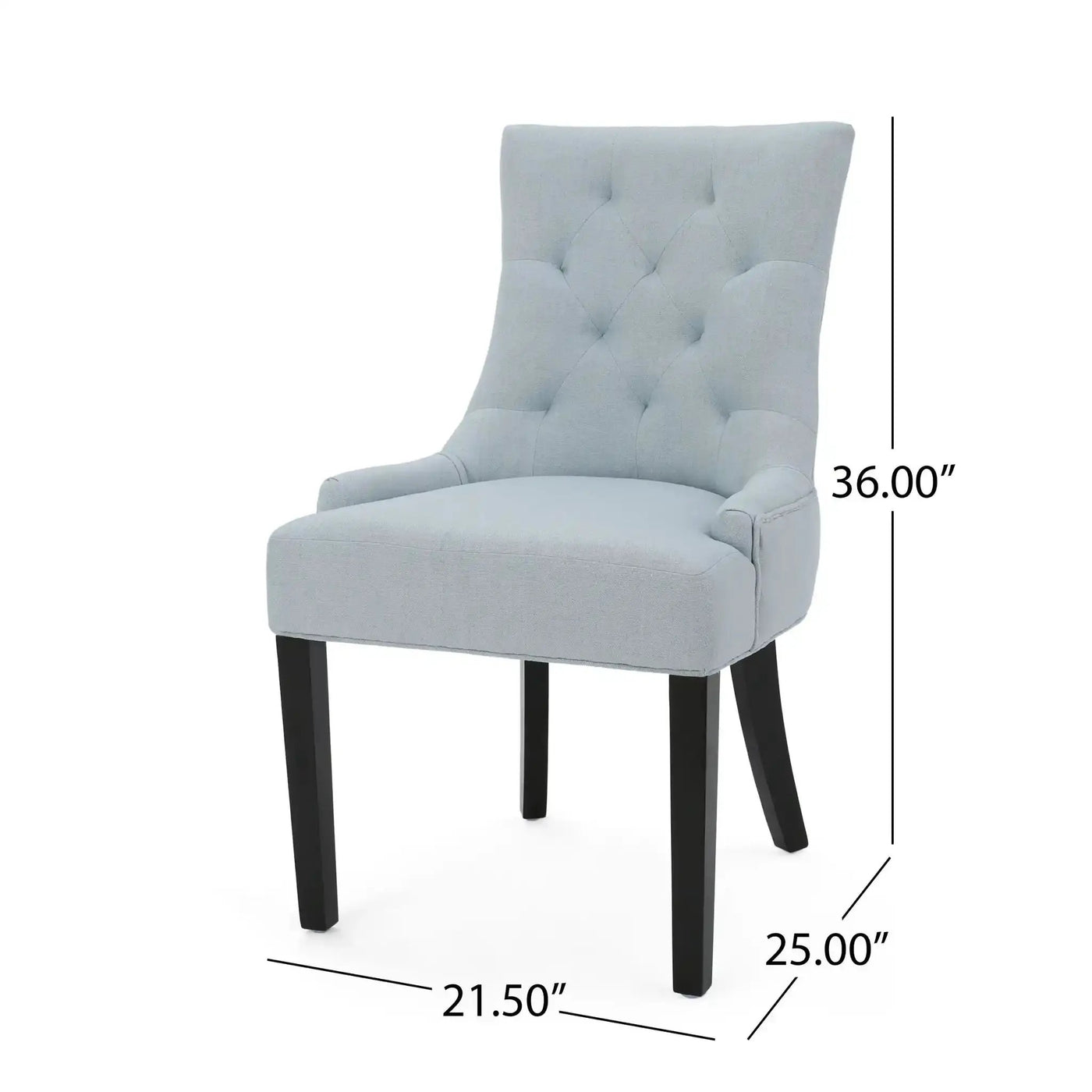 Contemporary Cheney Dining Chair Set with Tufted Design by HouseOfZazla