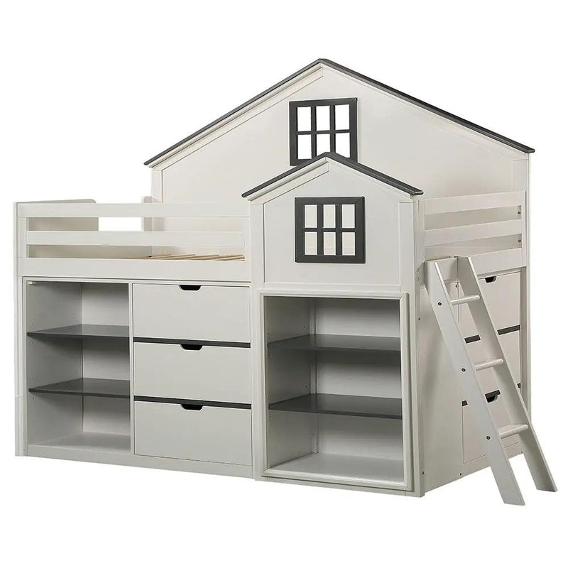 Ratana - Cabinet - Gray & White by Unique Piece Furniture