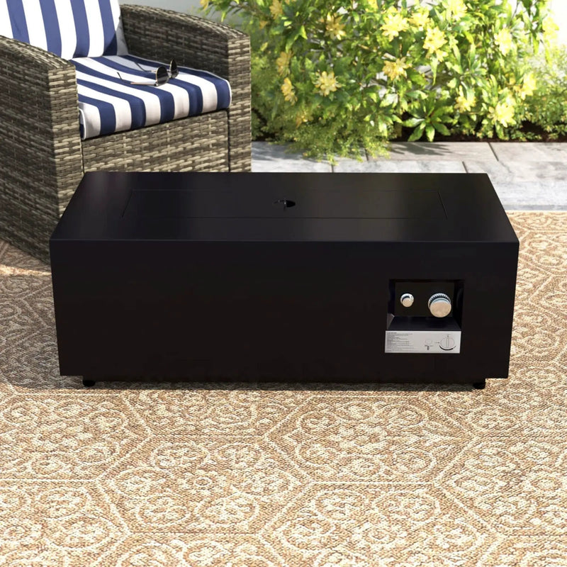 Modern Design Outdoor Fire Pit Table With Cover by Unique Piece Furniture
