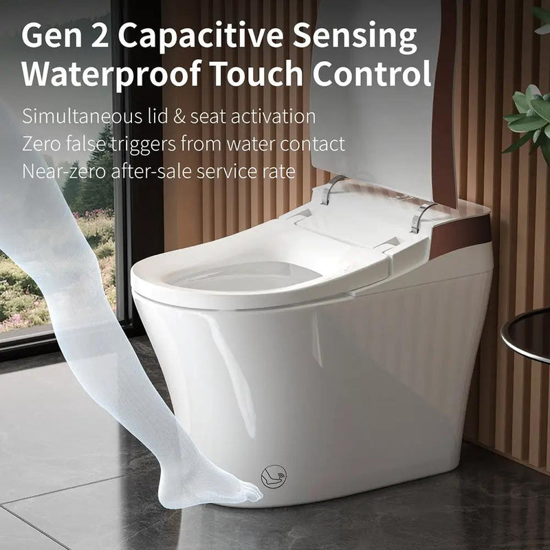Smart Toilet Bidet with Auto Open Close by HouseOfZazla