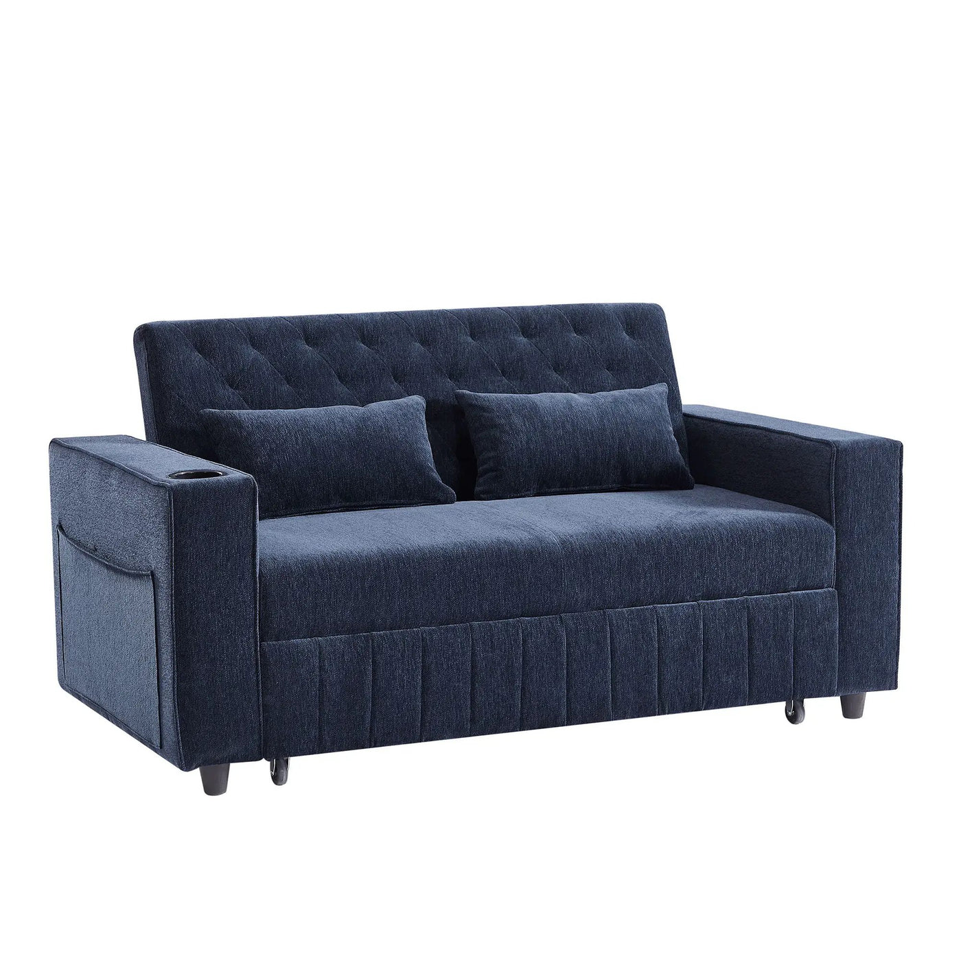 Pull-Out Sofa Bed Convertible Couch With Adjustable Backrest For Living Room by Unique Piece Furniture