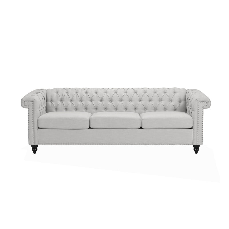 Chesterfield Style 3 Seater Sofa With Deep Button Tufting by HouseOfZazla