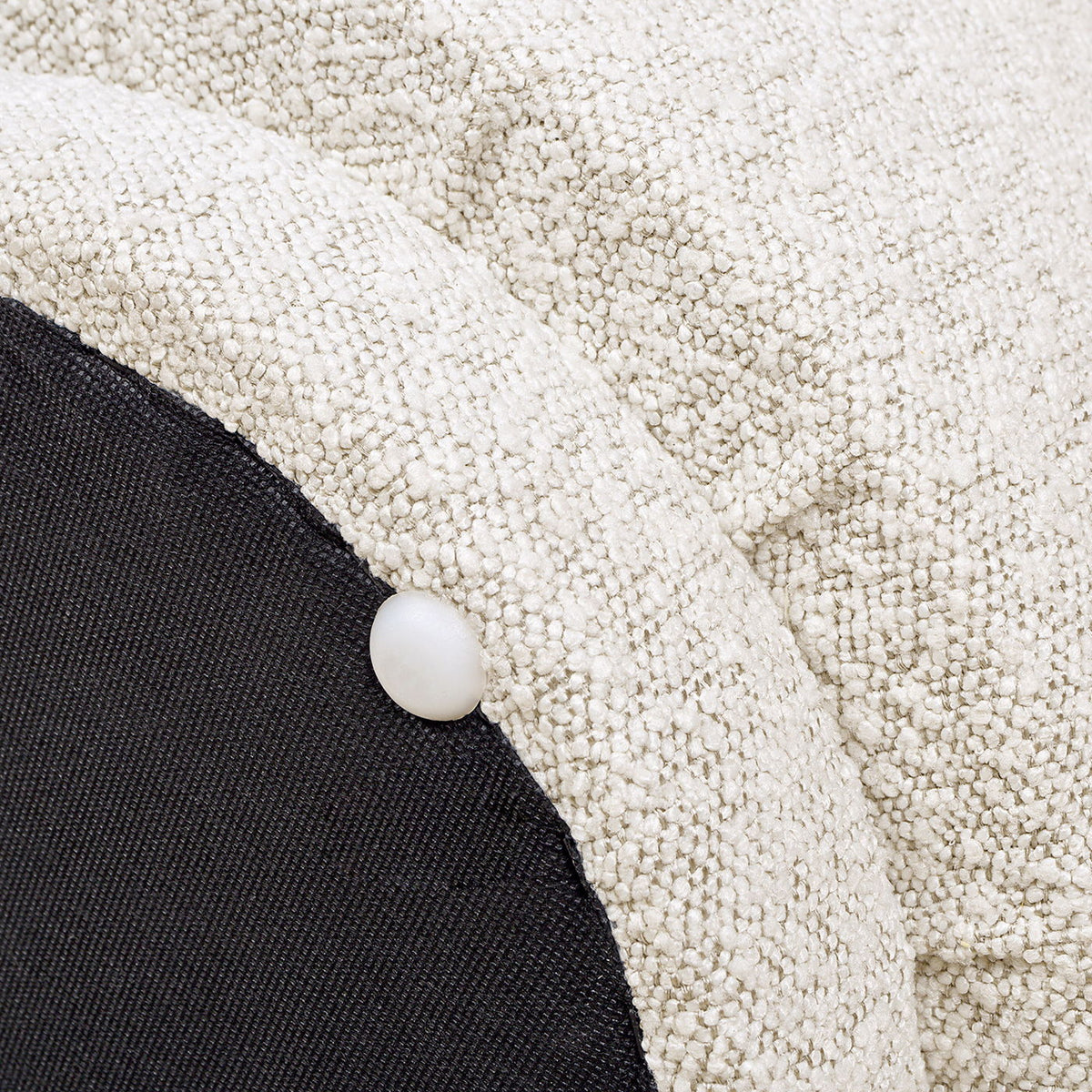 Mushroom Footstool Ottoman with Faux Sheepskin Upholstery - Multiple Colors, photo 12 of 28