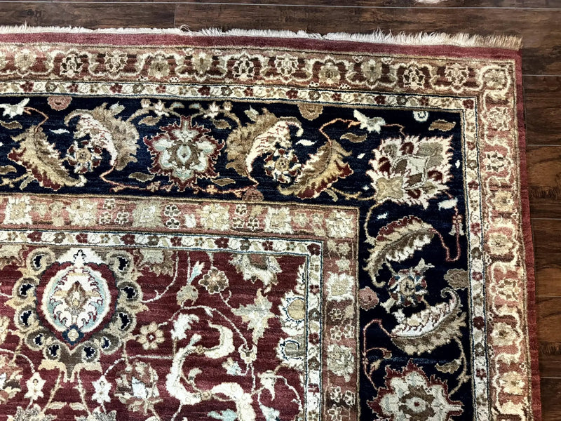 Palace Sized Indian Agra Rug 12x17, Wool Handmade Floral Allover Carpet by Jewel Rugs