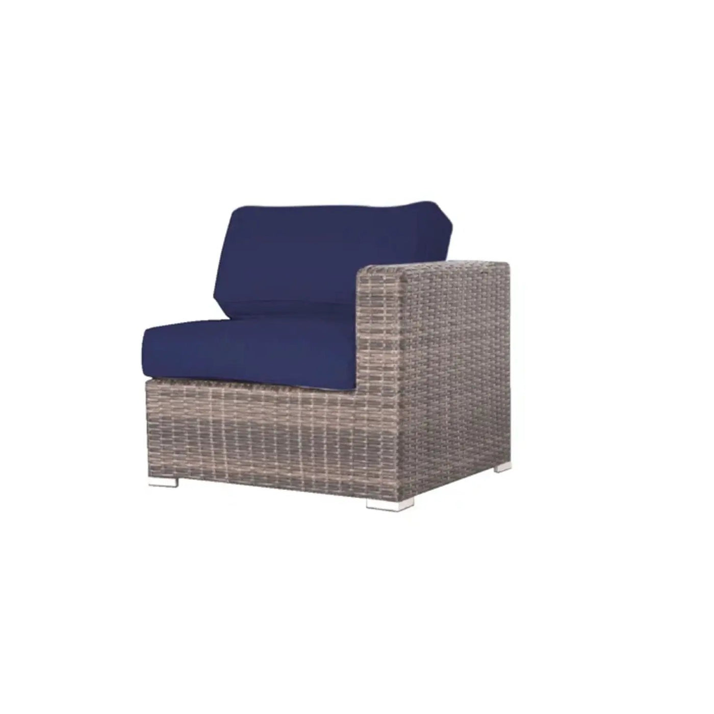 Luxurious Wicker Patio Sectional With Weather Resistant Sunbrella Cushions by HouseOfZazla