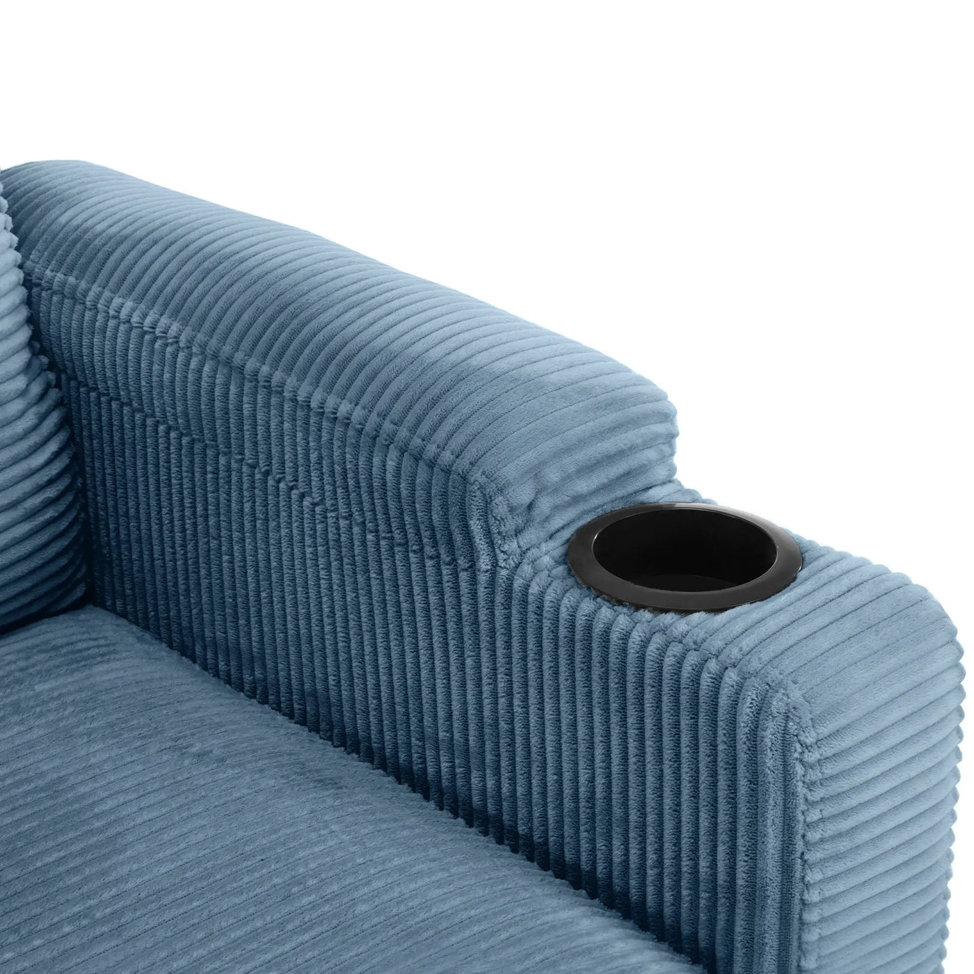 Sleeper Sofa Loveseat Sofa With Full Size Mattress, 2 USB Ports, 2 Cup Holders, 2 Side Pockets And Phone Holder by HouseOfZazla