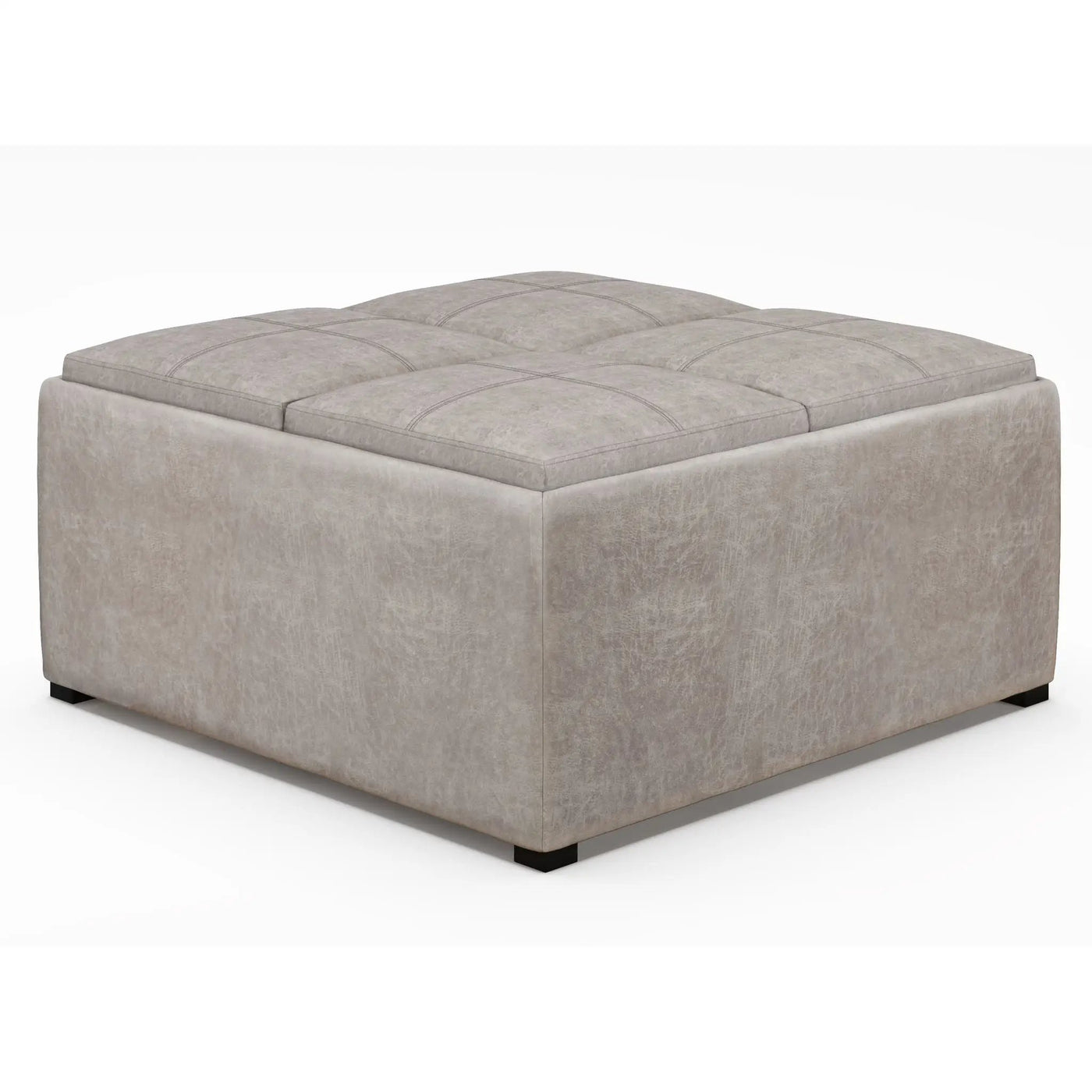 Avalon - Square Coffee Table, Storage Ottoman by HouseOfZazla
