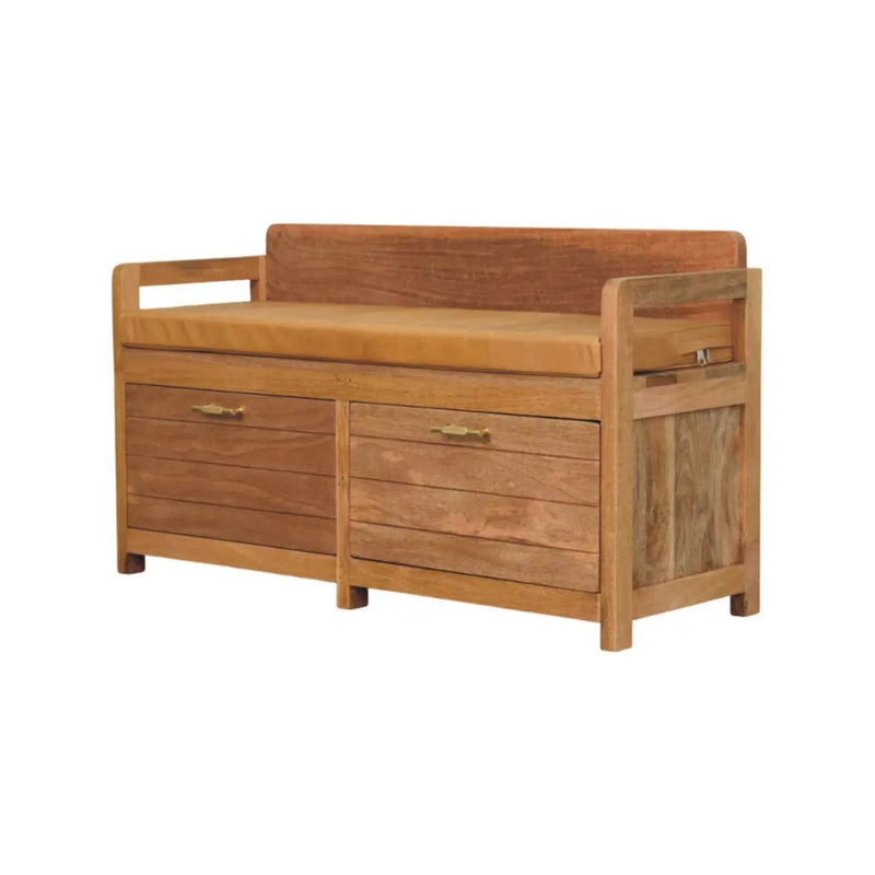Oxford Oak-ish 2-Drawer Storage Bench by HouseOfZazla
