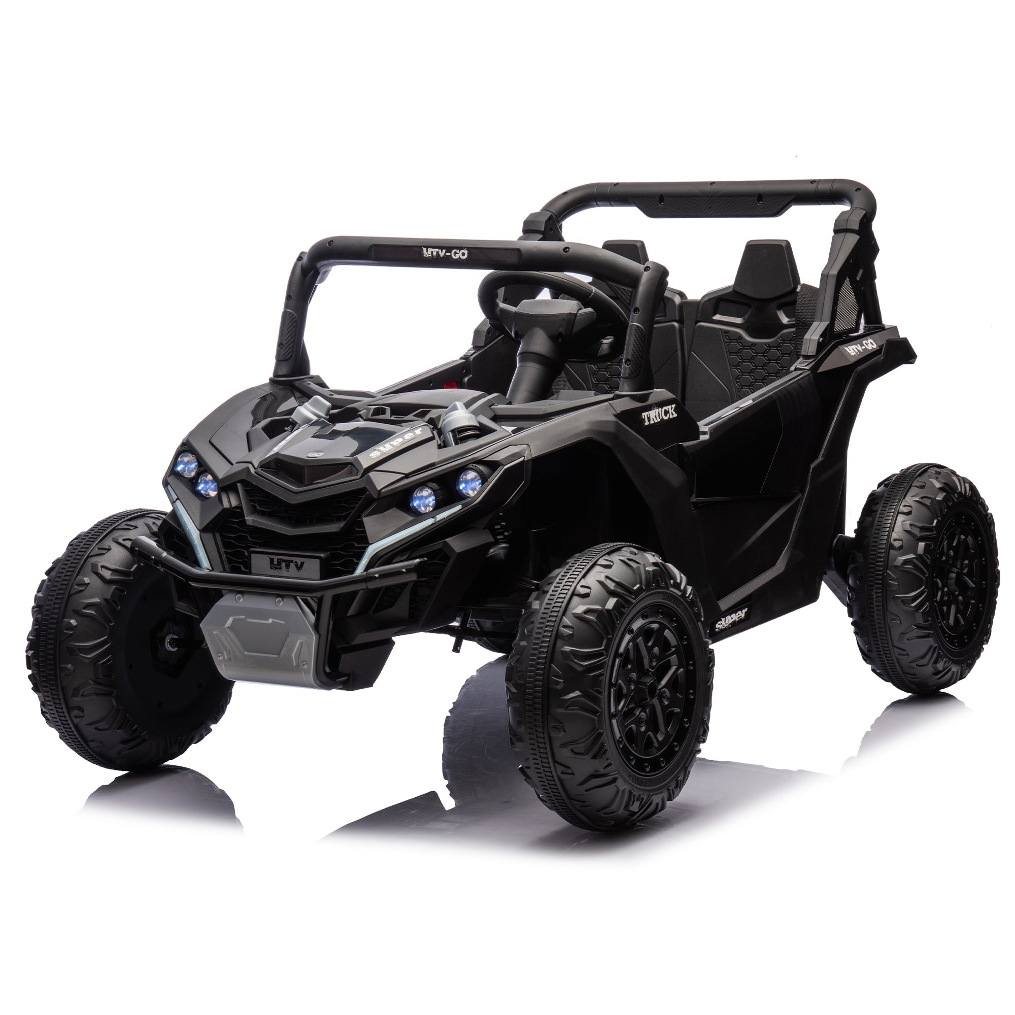 24V Two-Seater Kids Ride-On UTV with Parental Remote Control by HouseOfZazla