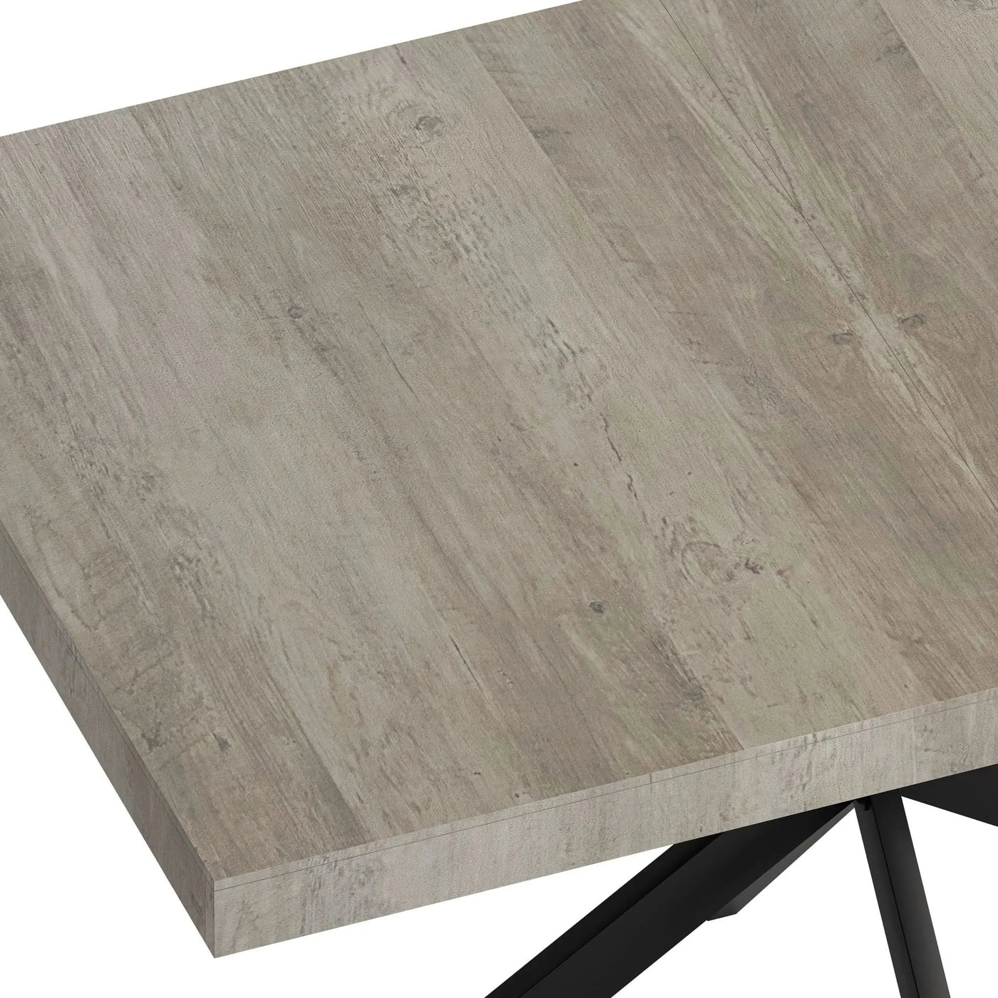Retro Rectangular Stretch Dining Table With Embossed Center Plate by HouseOfZazla