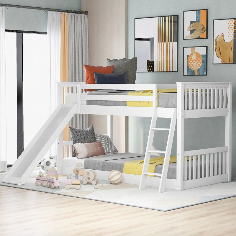 Bunk Bed & Convertible Slide And Ladder by Unique Piece Furniture