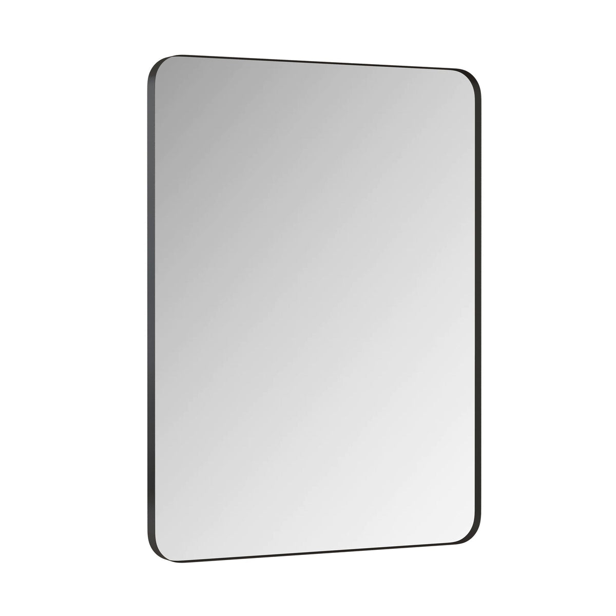 Rectangular Metal Framed Wall Mirror with Modern Design - Black, photo 10 of 23