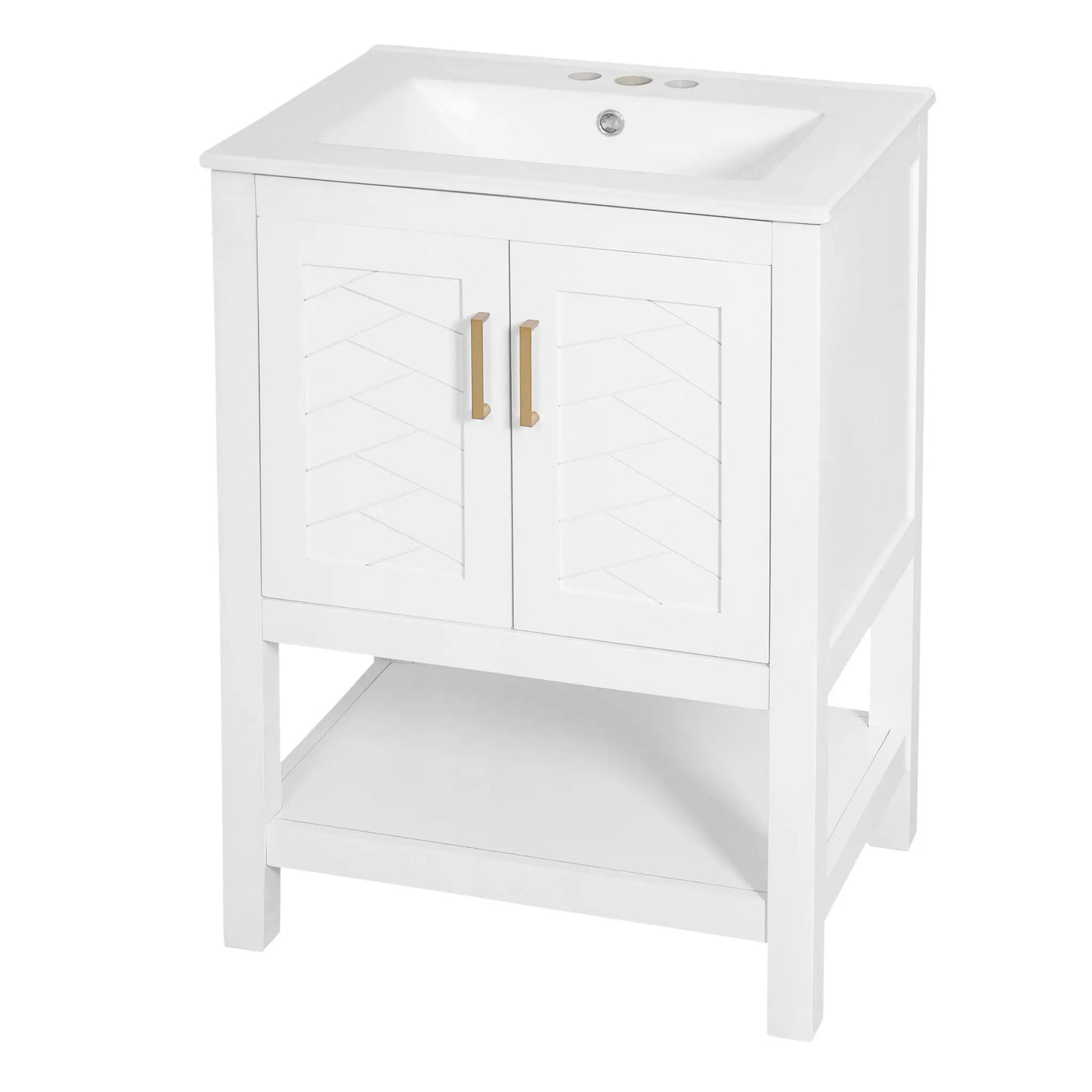 Modern Bathroom Vanity With Elegant Twill Design by HouseOfZazla